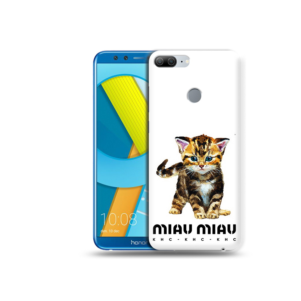 

Чехол MyPads Tocco для Huawei Honor 9 Lite Бренд miau miau (PT117118.56.34), Прозрачный, Tocco