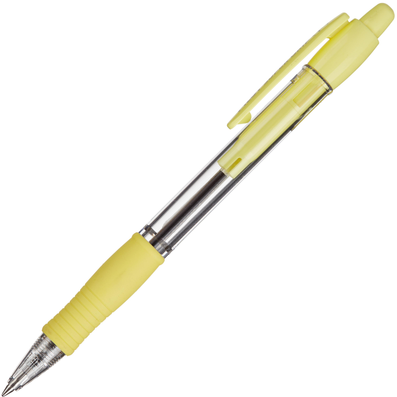 

Ручка шариковая BPGP-10R-F Y SUPER GRIP желтого цвета, (3шт.)