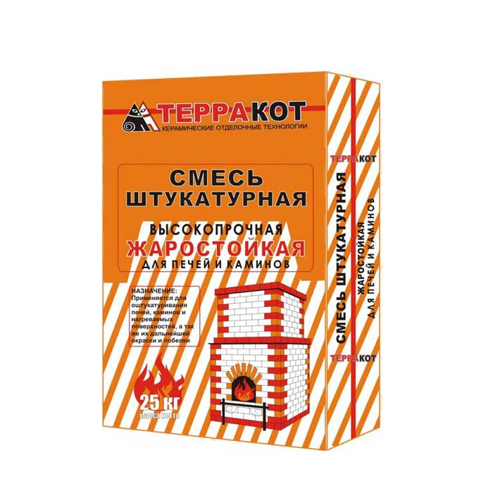 

Смесь штукатурная "Терракот" жаростойкая, 3 кг