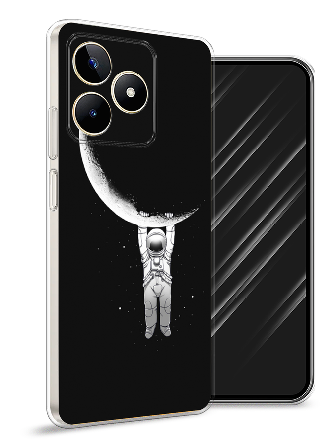 

Чехол Awog на Realme C53 "Космонавт", Белый;черный, 2514650-4