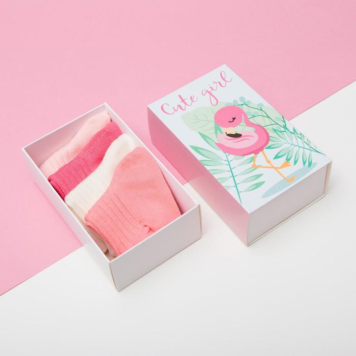 

Набор носков Крошка Я Cute 4 пары, 12-14 см, Разноцветный, Для самых маленьких