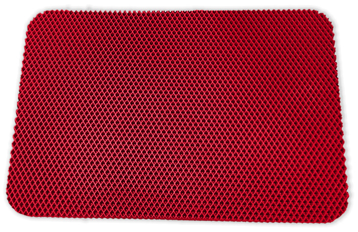 фото Eva коврик для ванной комнаты и туалета trokot, 50х70 см, красный ромб трокот