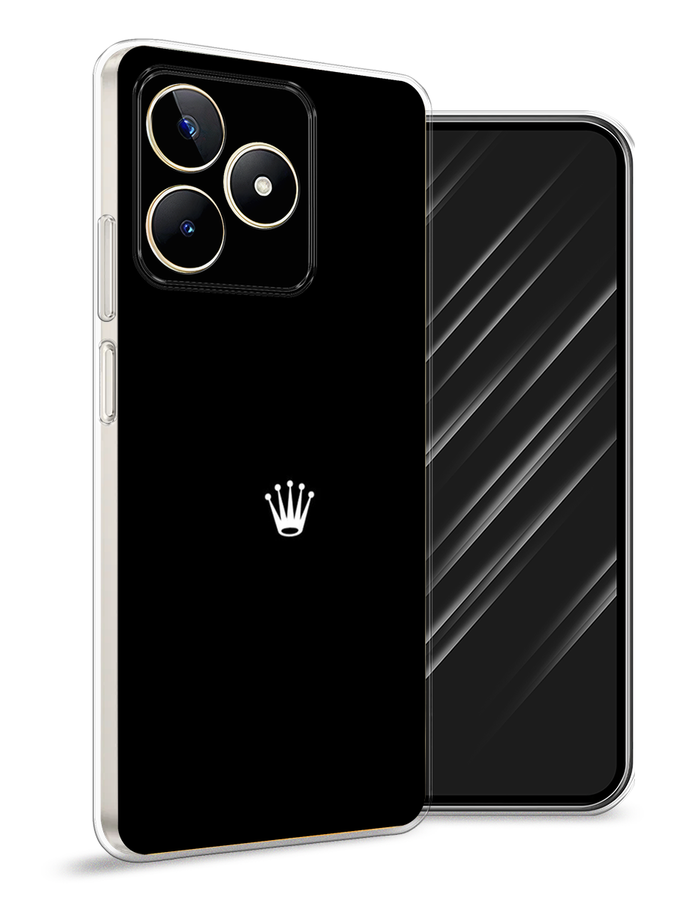 

Чехол Awog на Realme C53 "Белая корона на черном фоне", Черный, 2514650-7
