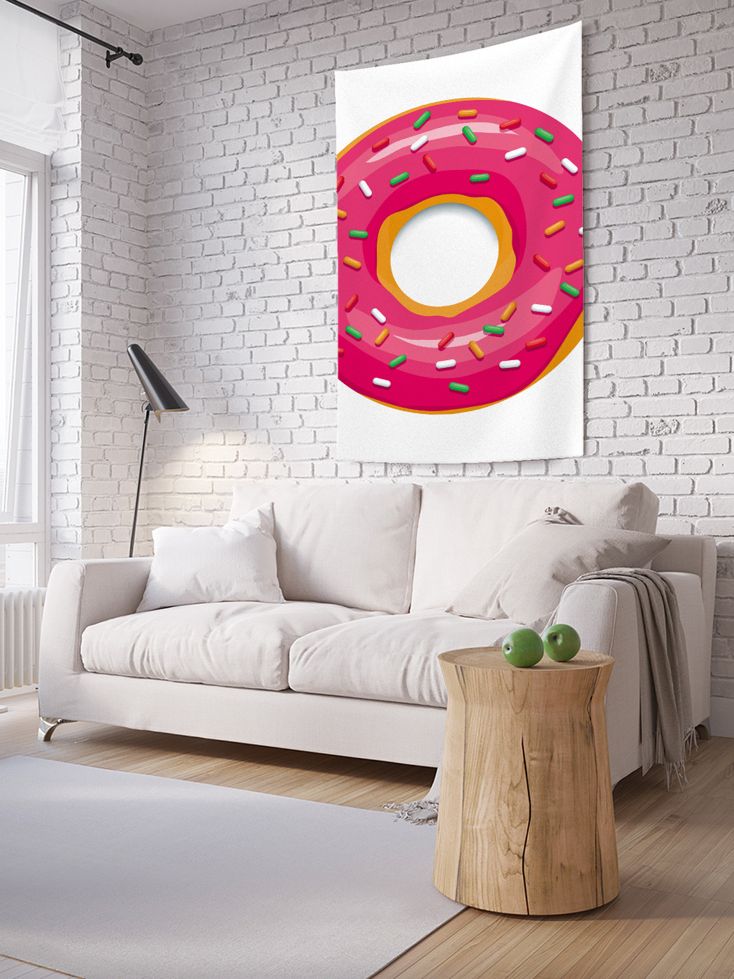 

Вертикальное фотопанно на стену JoyArty Розовый пончик 100x150 см, Розовый пончик