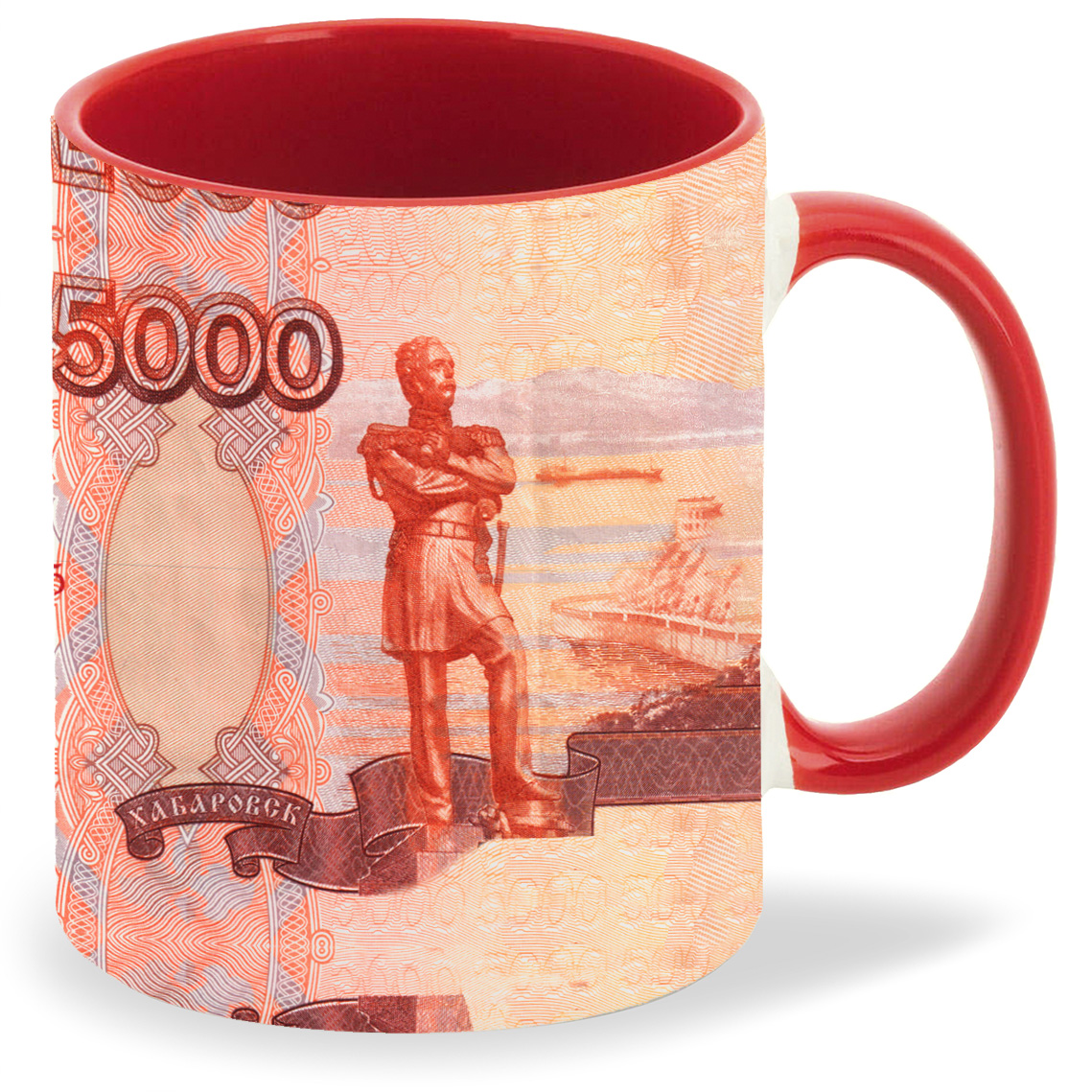 

Кружка CoolPodarok 5000 рублей Пять тысяч рублей, 5000 рублей Пять тысяч рублей