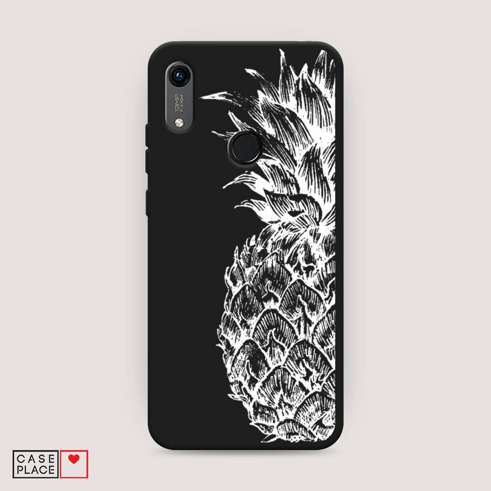 

Чехол Awog на Huawei Y6s "Ананас графика белая", Разноцветный, 611552-1