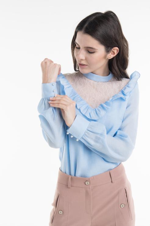 

Блуза женская T-Skirt AW18-05-0558-FS голубая S, AW18-05-0558-FS