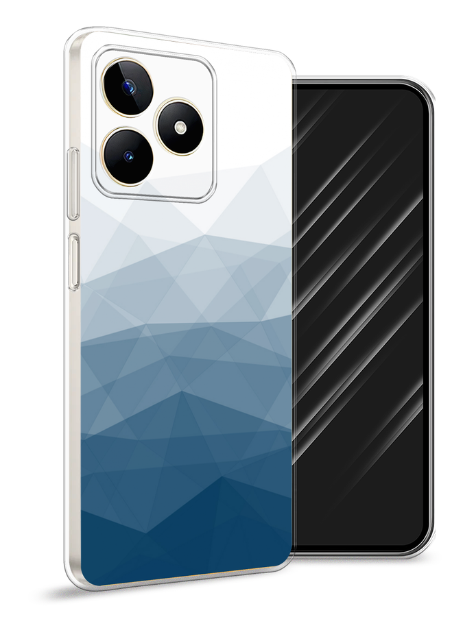 

Чехол Awog на Realme C53 "Абстракция небо", Синий;голубой;белый, 2514650-3