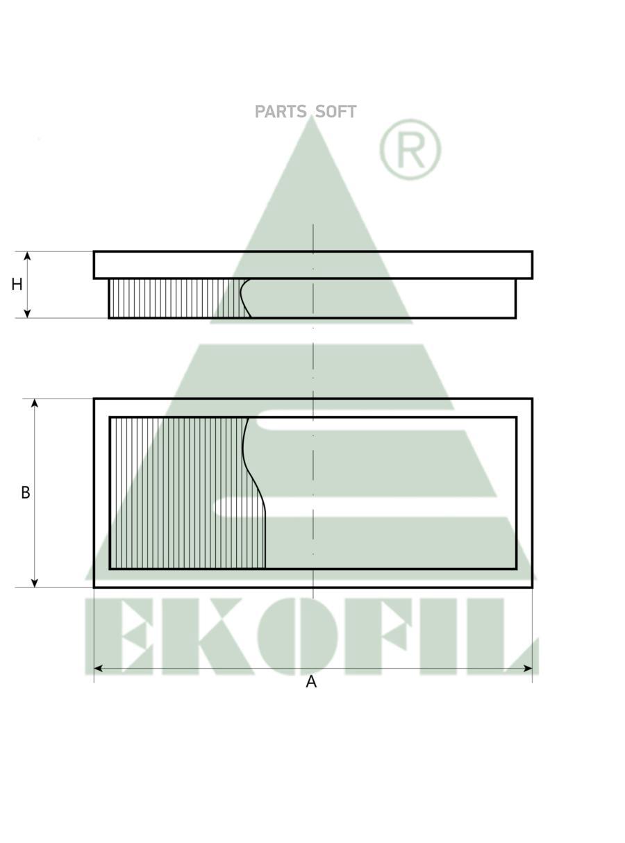 Фильтр салоный Ekofil EKO-04.109