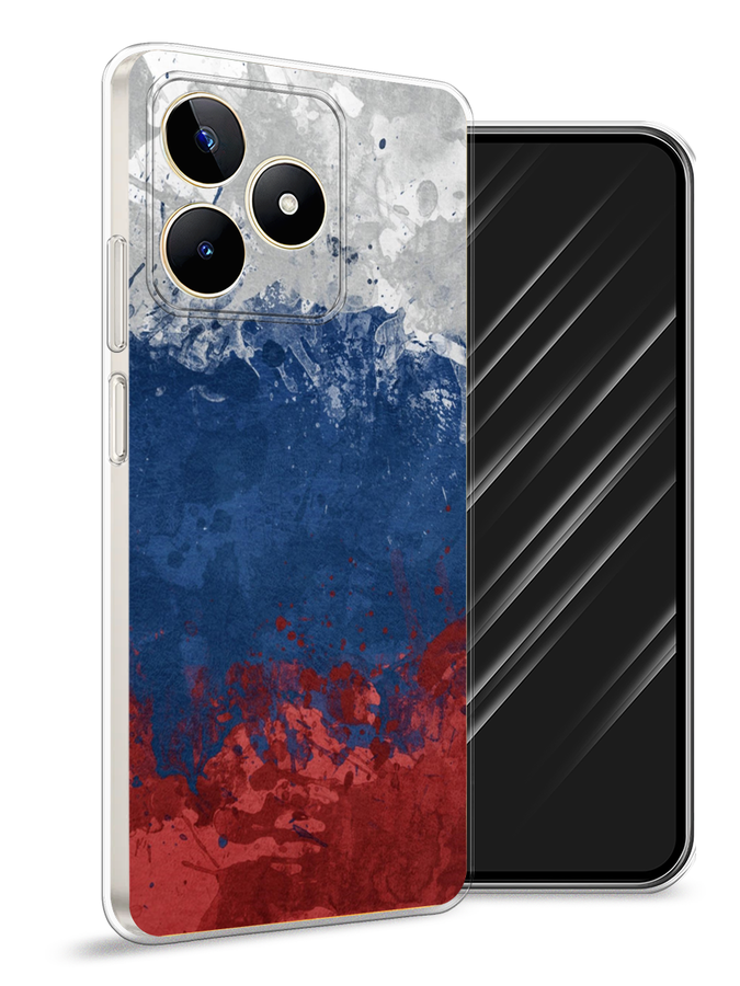 

Чехол Awog на Realme C53 "Флаг России неровный", Белый;синий;красный, 2514650-5