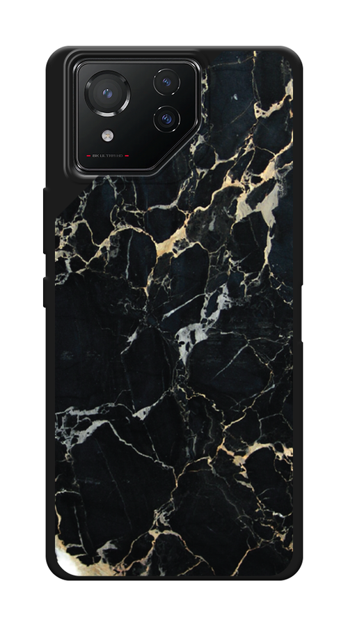 

Чехол Awog на Asus ROG Phone 8 "Черный мрамор уголок", Черный;золотистый, 45152-1