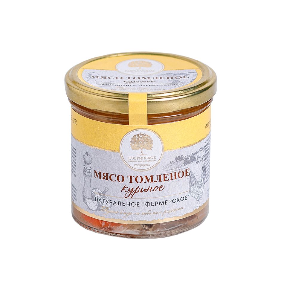

Мясо цыплёнка Добринское фермерское хозяйство Фермерское натуральное, томлёное, 300 г