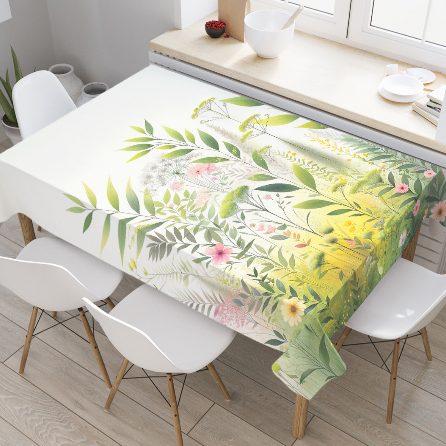 

Скатерть JoyArty Цветущая поляна 180х145, tcox_sd2297_180x145, Зеленый