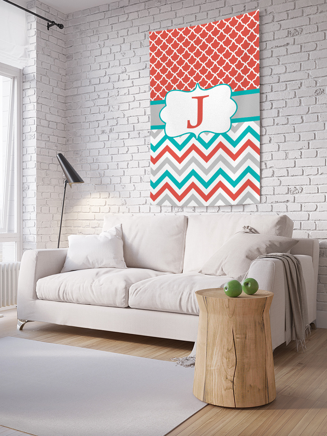 

Вертикальное фотопанно на стену JoyArty J с зигзагами 100x150 см, J с зигзагами