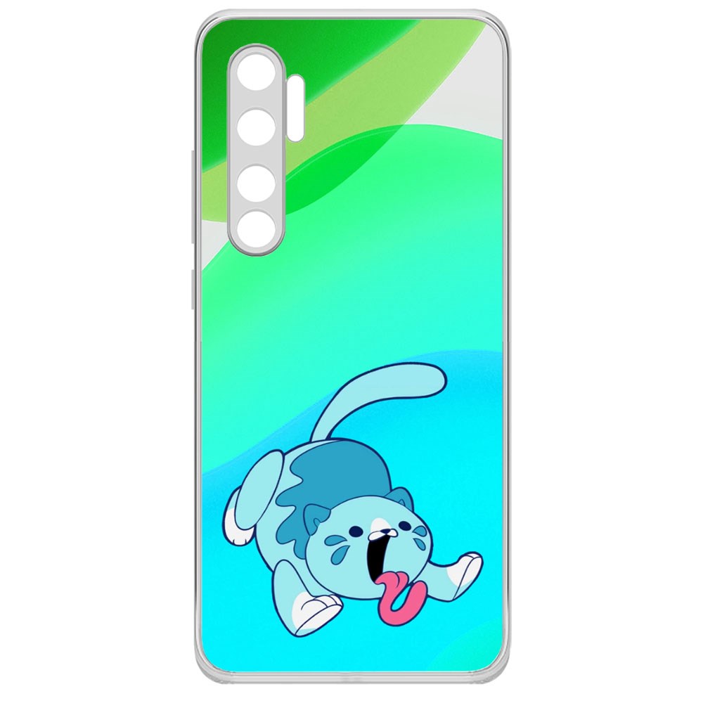 

Чехол-накладка Krutoff Clear Case Хаги Ваги - Конфетная Кошка для Xiaomi Mi Note 10 Lite