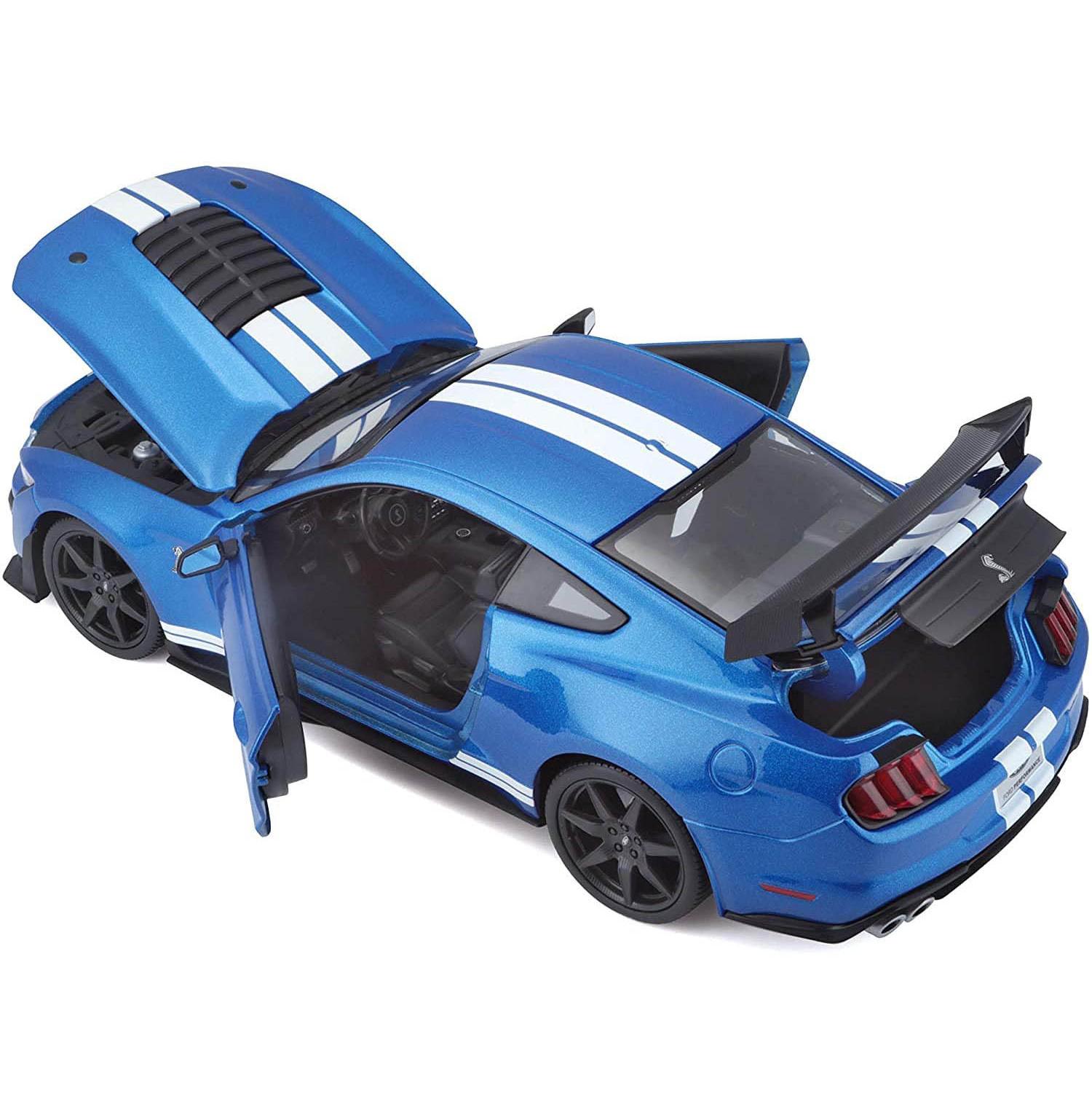 фото Игрушечная машинка maisto ford shelby gt500 2020, 1:18, синяя 31388/5