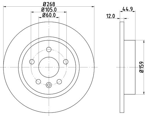 

Тормозной диск NISSHINBO ND6068K