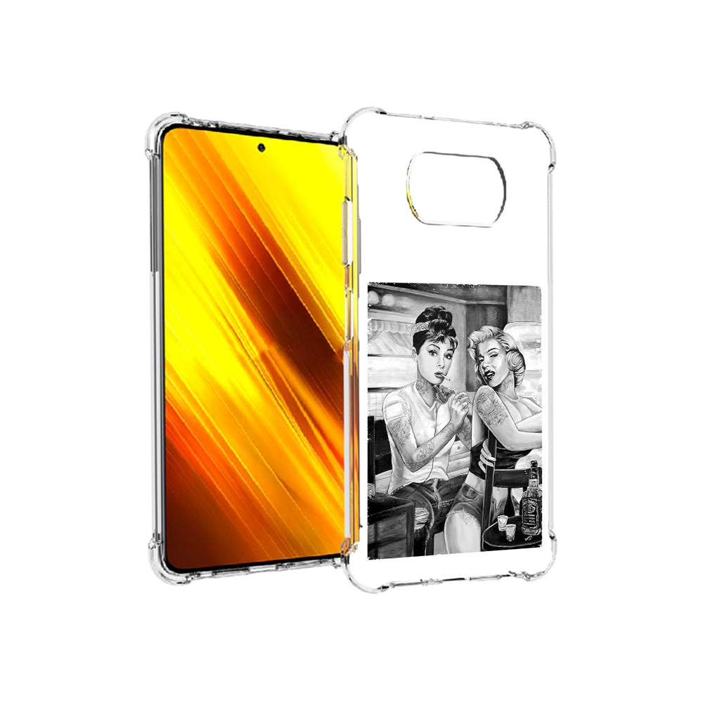 

Чехол MyPads Tocco для Xiaomi Poco X3 тату мастер (PT154881.262.637), Прозрачный, Tocco