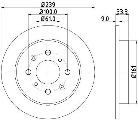 

Тормозной диск NISSHINBO ND8033K