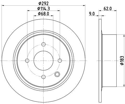 

Тормозной диск NISSHINBO ND2046K