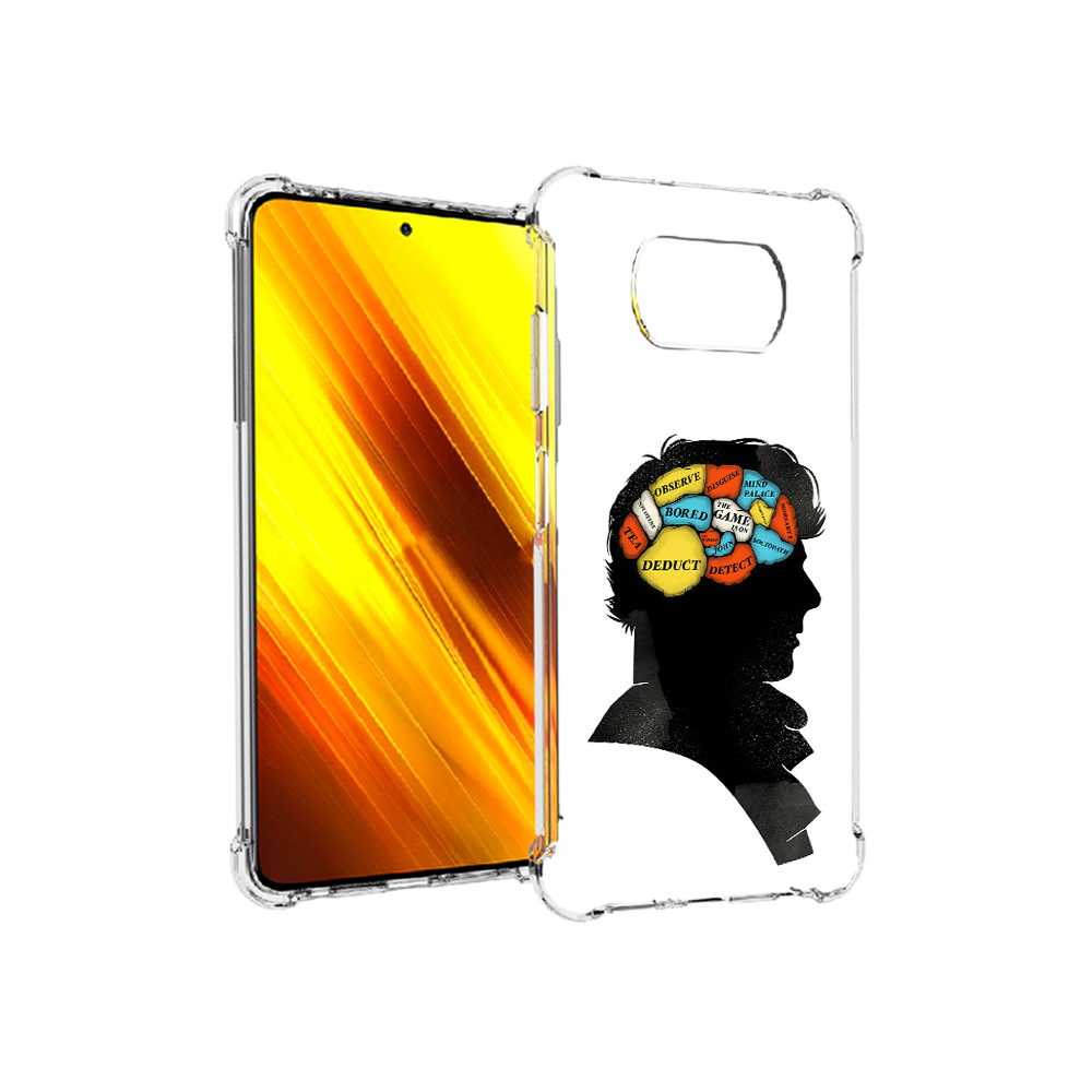 

Чехол MyPads Tocco для Xiaomi Poco X3 темный рисунок (PT154881.262.640), Прозрачный, Tocco