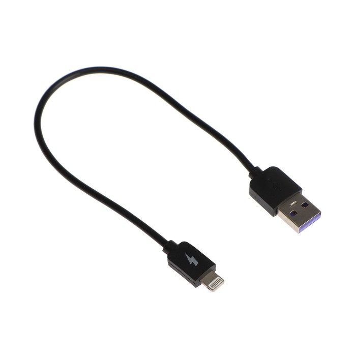 

Кабель Exployd EX-K-1385 USB - Lightning, силиконовая оплетка, 2.4А, 0.25 м, черный