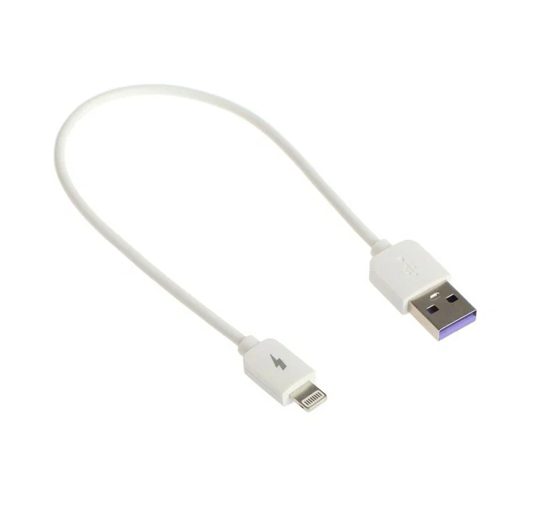 

Кабель Exployd EX-K-1386 USB - Lightning, силиконовая оплетка, 2.4А, 0.25 м, белый