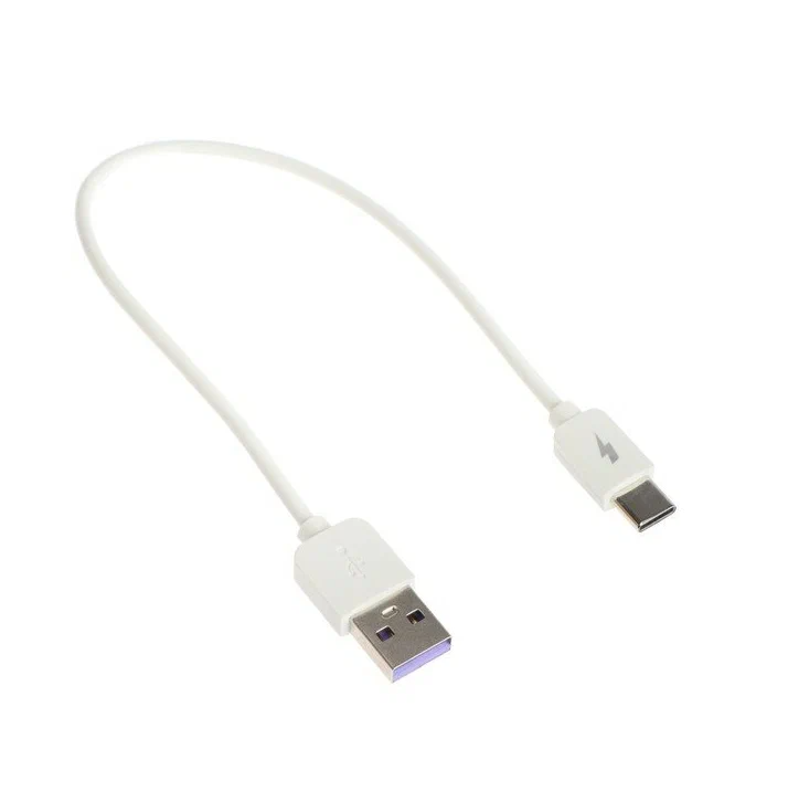 Кабель Exployd EX-K-1392 USB - Type-C, силиконовая оплетка, 2.4А, 0.25 м, белый