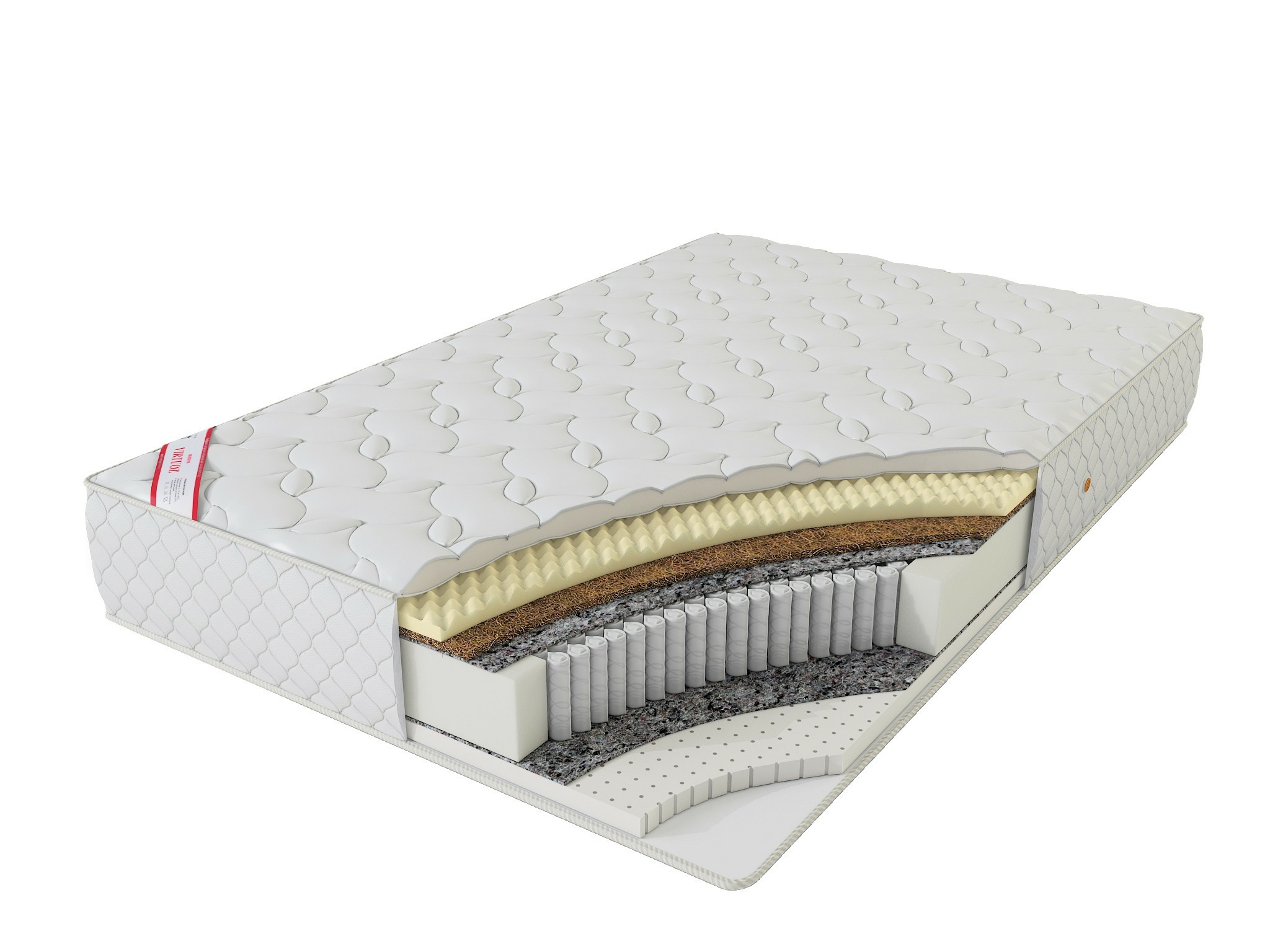 

Матрас анатомический пружинный Virtuoz Romantic Sleep 90х190х24, Белый, Romantic Sleep