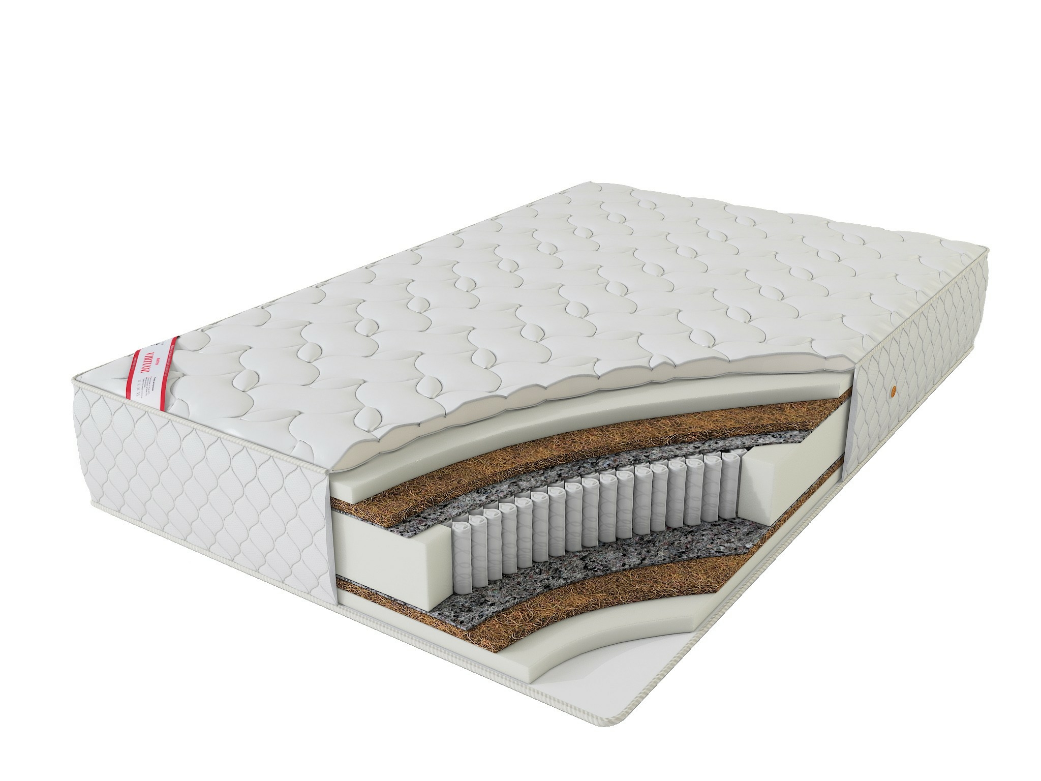 

Матрас анатомический пружинный Virtuoz Royal Dream 120х200х26, Белый, Royal Dream