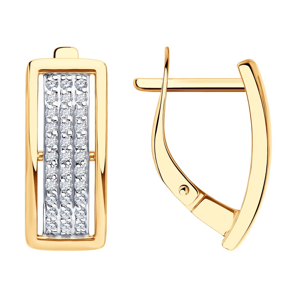 

Серьги из золота Diamant 51-120-02814-1, фианит, 51-120-02814-1