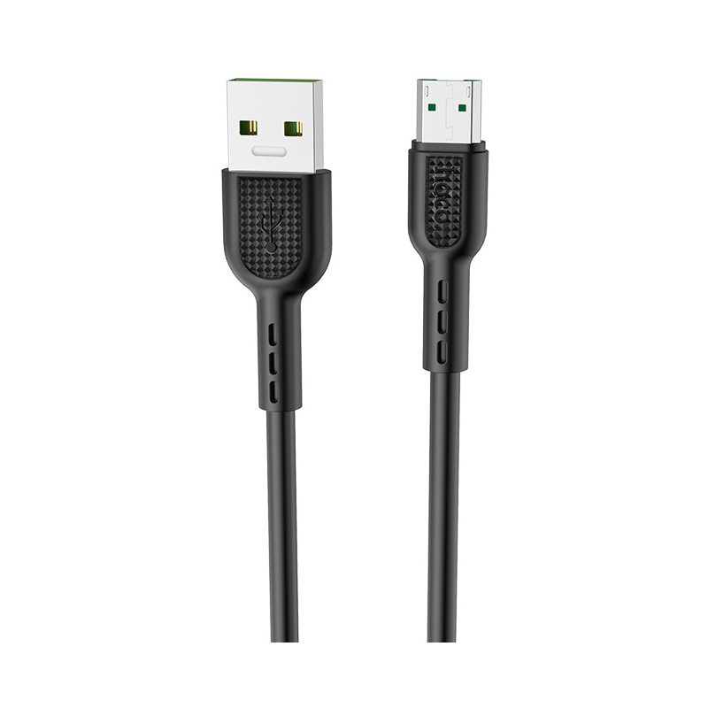 

Кабель Hoco X33 Micro USB - USB PVC оплетка, 4 А, 1 м, черный