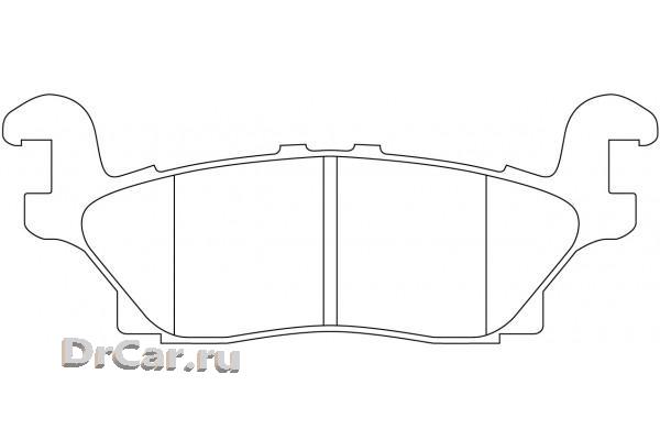 

Колодки Тормозные Дисковые Задние К-Т Hummer H3 3.5L 05- 5.3L 08- Sb Nagamochi