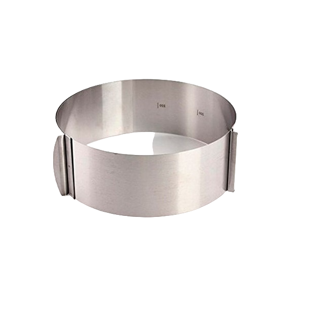фото Раздвижное кольцо для выпечки cake ring / круглая форма для выпечки, диаметр от 16 до 30 с nobrand
