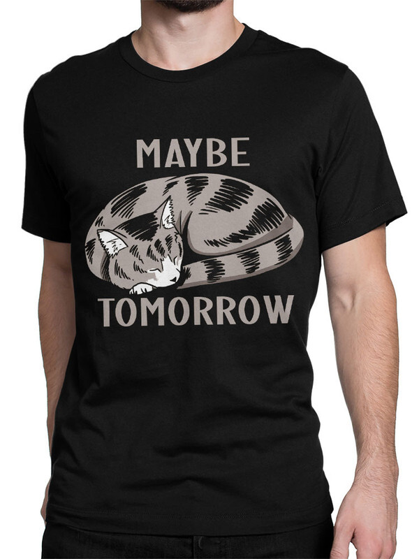 фото Футболка мужская design heroes maybe tomorrow черная 2xl