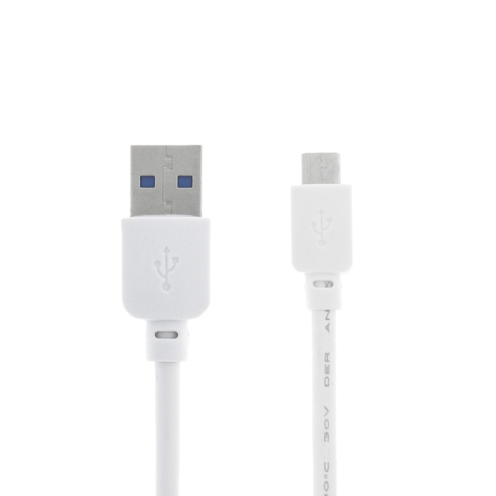 Кабель LuazON Micro USB - USB утолщенный, 1 А, 1.5 м, белый