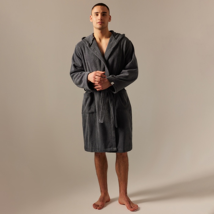 

Халат махровый мужской SL HOME: Айвори, размер XL, 100% хлопок, 420 г/м2, Серый, Айвори