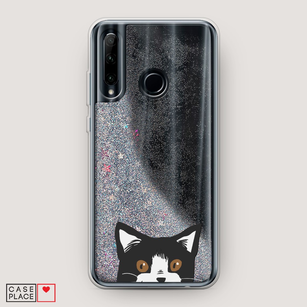 

Чехол Awog на Honor 10i/20 lite 2019/P Smart Plus 2019 "Подглядывающий кот", Разноцветный, 68991-1