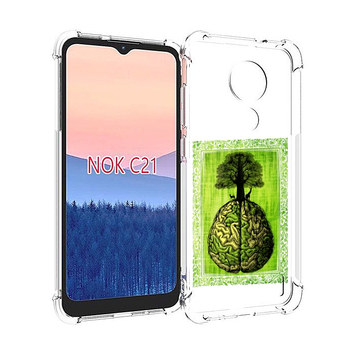 

Чехол MyPads абстракция здоровый мозг для Nokia C21, Прозрачный, Tocco
