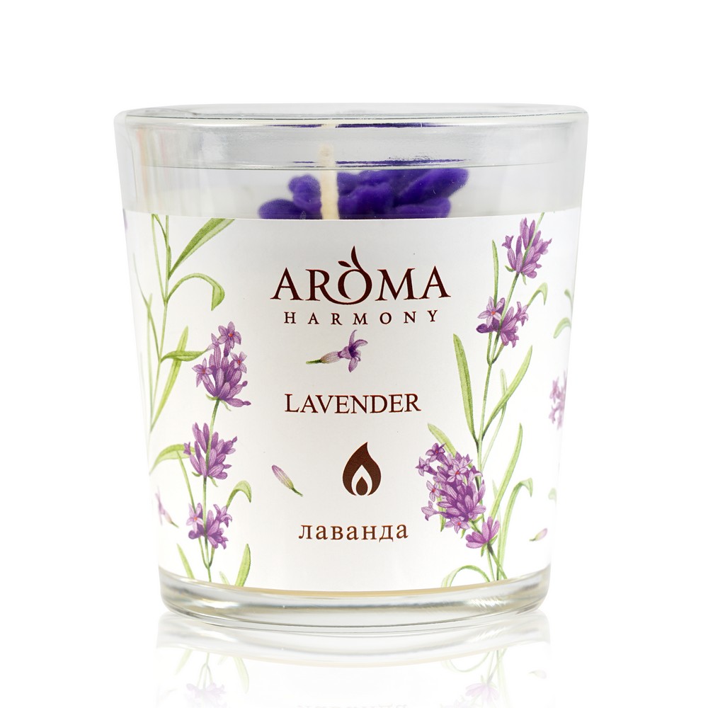 фото Свеча ароматическая aroma harmony " lavender " 160г