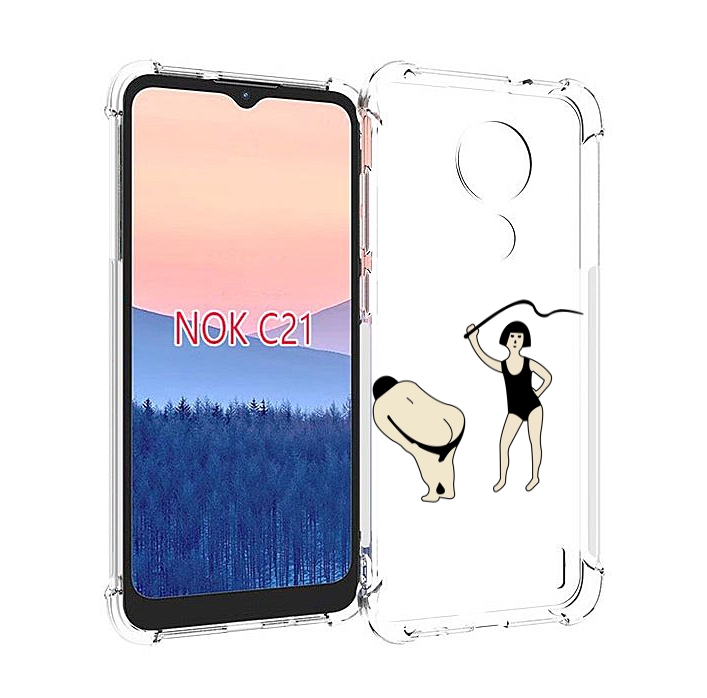 

Чехол MyPads женщина-наказывает для Nokia C21, Прозрачный, Tocco
