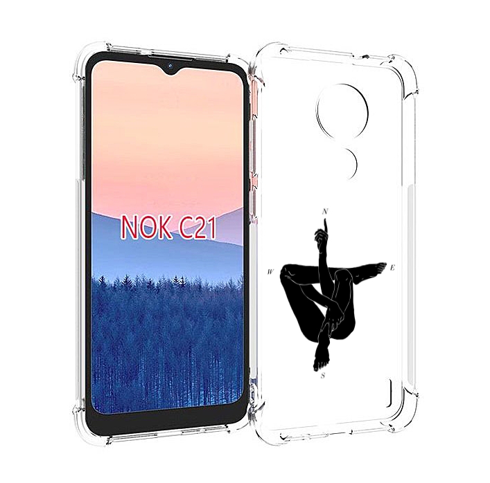 

Чехол MyPads живой компас для Nokia C21, Прозрачный, Tocco
