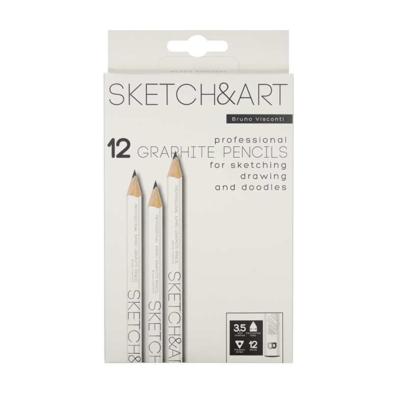 

Карандаш чернографитный SKETCH&ART В, 3,5мм 21-0064/02, (2шт.)