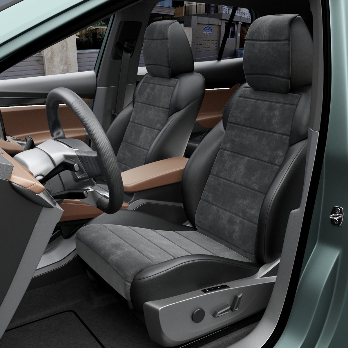 

Чехлы Automobiler для Chevrolet Spark, Черный, 94