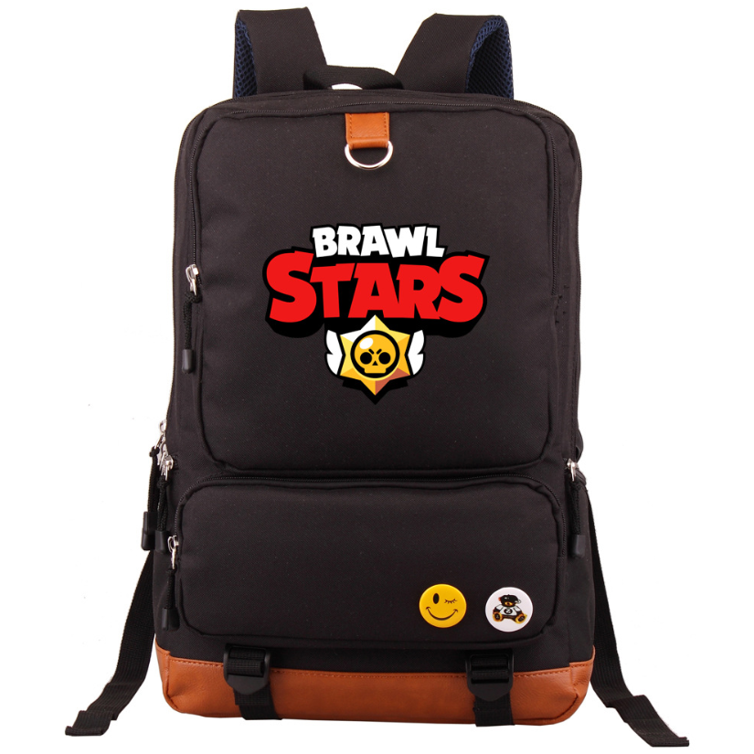 

Черный рюкзак с лого игры Бравл Старс (Brawl Stars), 19158