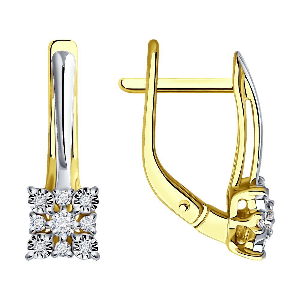 

Серьги из золота Diamant 53-220-02039-1, бриллиант, 53-220-02039-1