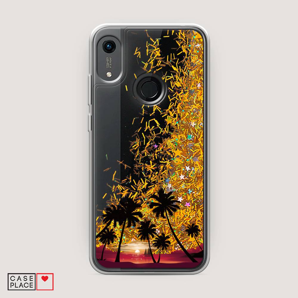 

Чехол Awog на Huawei Y6s "Закат и пальмы", Разноцветный, 611590-1