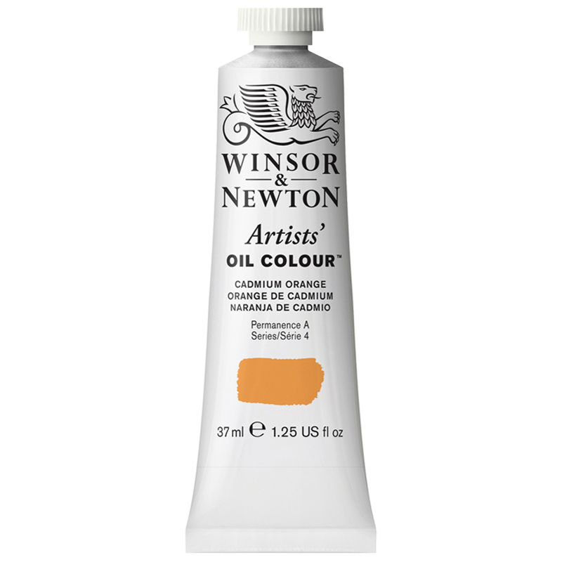 

Краска масляная профессиональная Winsor&Newton Artists Oil 37мл оранжевый кадмий (3шт)