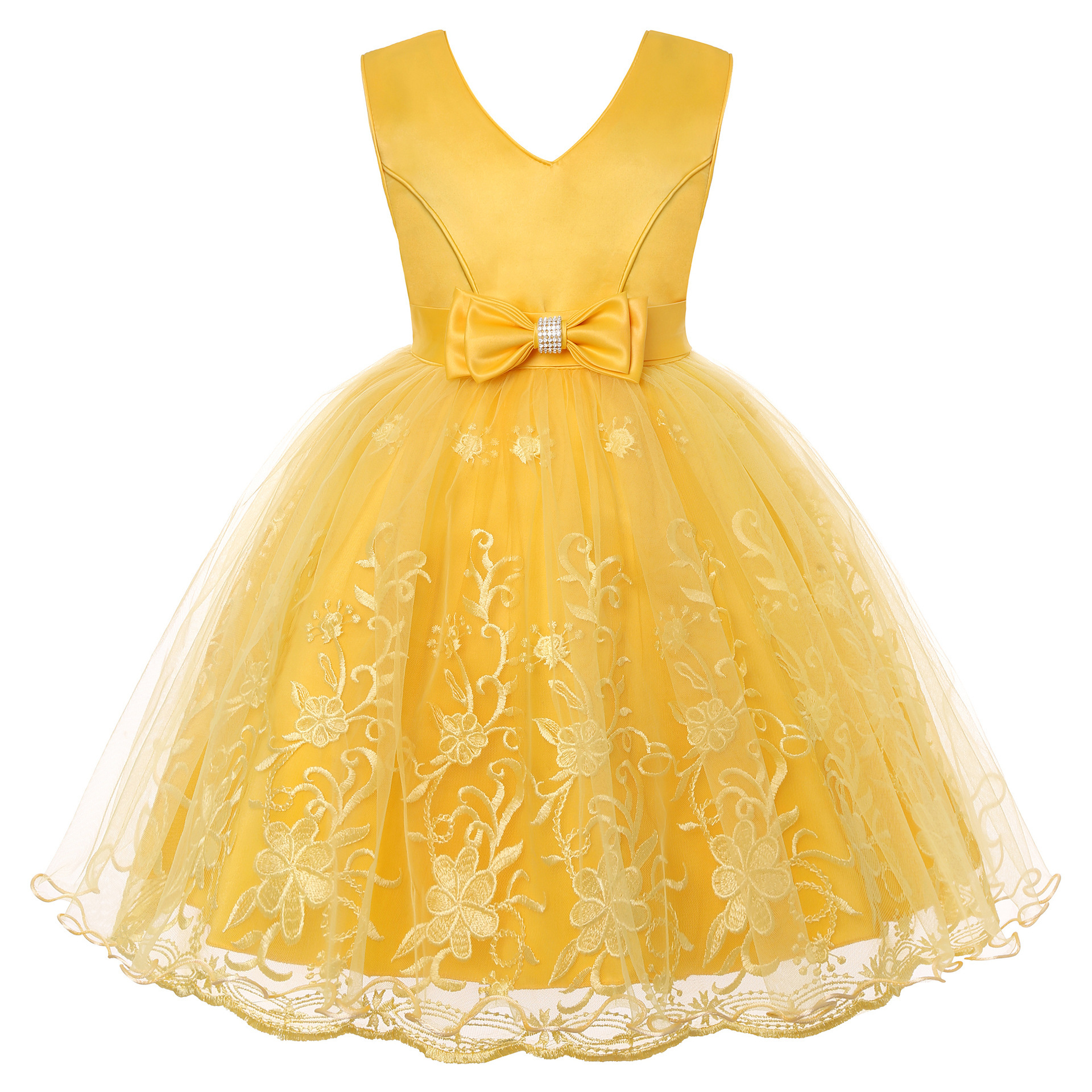 

Нарядное платье Kids Tales цв. желтый р. 140, 39272