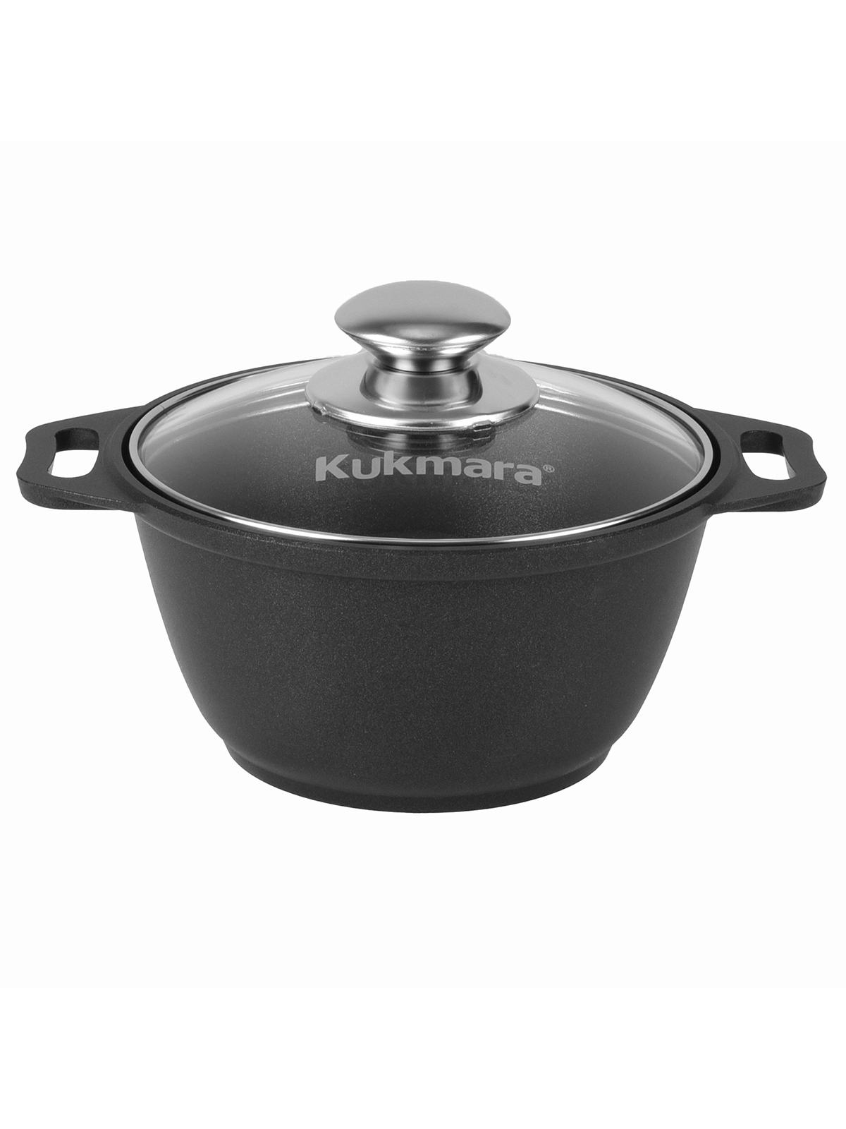 

Кастрюля с крышкой Kukmara Традиция антипригарная 1 л, Черный